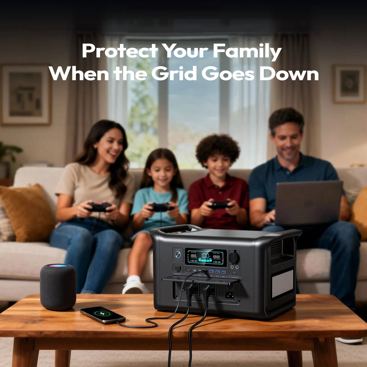 10-in-1 Emergency Power System & Solar Panel Kit